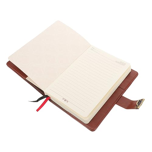 DOITOOL PU Notizbuch mit Schloss Retro Design für Studierende Reise und Büroanwendungen Stabil und Langlebig für Persönliche Notizen und Planungen von DOITOOL