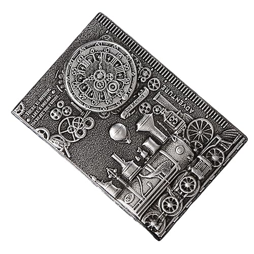 DOITOOL PU Notizbuch mit Vintage Prägung Tagebuch für Kreatives Schreiben Reisen und Skizzen Silberfarbenes Hardcover für Büro und Alltag DOITOOL PU Notizbuch mit Vintage Prägung Tagebuch für Kreatives Schreiben Reisen und Skizzen Silberfarbenes Hardcover für Büro und Alltag von DOITOOL