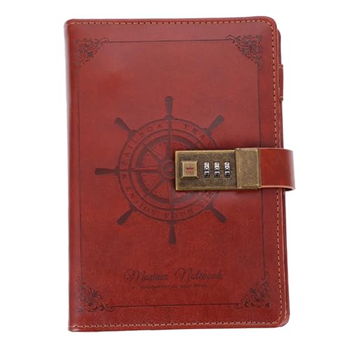 DOITOOL PU Retro Notizbuch mit Passwortsperre Kompaktes Leichtes Tagebuch für Business und Alltag Stabiles Flaches Design Geeignet für Notizen Planer Reisejournal Handliches DOITOOL PU Retro Notizbuch mit Passwortsperre Kompaktes Leichtes Tagebuch für Business und Alltag Stabiles Flaches Design Geeignet für Notizen Planer Reisejournal Handliches von DOITOOL