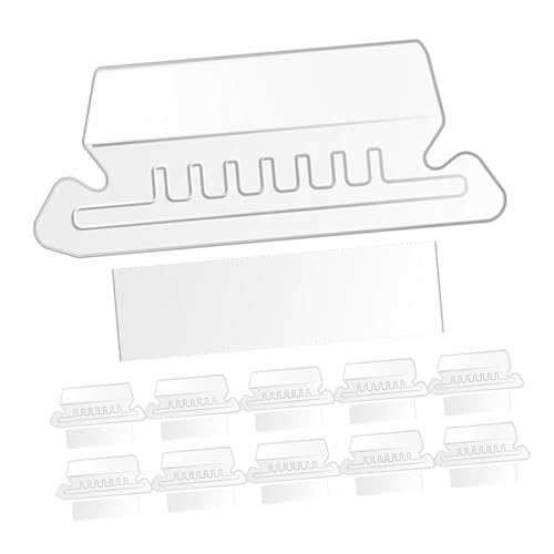 DOITOOL PVC Hängeregister Registerklammern Transparent Ordner Zubehör mit Beschriftungsstreifen für Aktenordner Büroorganisation Mappen Zubehör Langlebige Leicht zu Beschriftende DOITOOL PVC Hängeregister Registerklammern Transparent Ordner Zubehör mit Beschriftungsstreifen für Aktenordner Büroorganisation Mappen Zubehör Langlebige Leicht zu Beschriftende von DOITOOL
