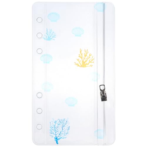 DOITOOL PVC Reißverschluss Beutel für Scrapbooking Ring Ordnerhülle Abnehmbare Aufbewahrungstasche für Notizen und Karten Transparent Leicht und Langlebig von DOITOOL
