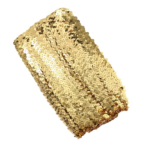 DOITOOL Pailletten Fransenbesatz Elastisches Band Glitzerndes Vielseitiges DIY Kostümzubehör für Kleidung Vorhänge Tischdecken und Dekorative Handarbeiten DOITOOL Pailletten Fransenbesatz Elastisches Band Glitzerndes Vielseitiges DIY Kostümzubehör für Kleidung Vorhänge Tischdecken und Dekorative Handarbeiten von DOITOOL