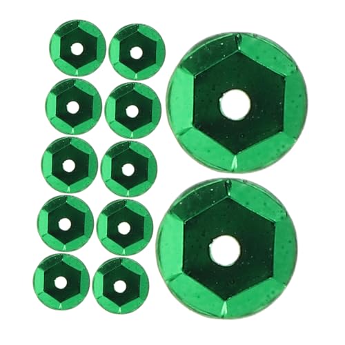 DOITOOL Pailletten lose kleiden Tasche runden Material Nähen Schmuck Kleidung Handwerk machen Patch Loch Kreis Dekoration Nähzubehör Schüttgut Plastik Green DOITOOL Pailletten lose kleiden Tasche runden Material Nähen Schmuck Kleidung Handwerk machen Patch Loch Kreis Dekoration Nähzubehör Schüttgut Plastik Green von DOITOOL