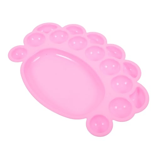 DOITOOL Palette Malerei Farbtablett malen Aquarelle waschbar Farbe Mischen Kunsthandwerkliche farbige Tabletts Künstler Farbtablett Tabletts für Kunstmalerei Ölgemälde-Tablett Plastik Rosa von DOITOOL