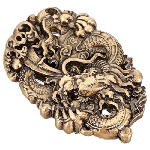 DOITOOL Panlong-griffstück Drachen Hängende Wirbel Chinesischer Drache-anhänger des Neuen Jahres Drachenstatue Auf Dem Tisch Drachenskulptur Auto-Drachen-anhänger Messing DOITOOL Panlong-griffstück Drachen Hängende Wirbel Chinesischer Drache-anhänger des Neuen Jahres Drachenstatue Auf Dem Tisch Drachenskulptur Auto-Drachen-anhänger Messing von DOITOOL