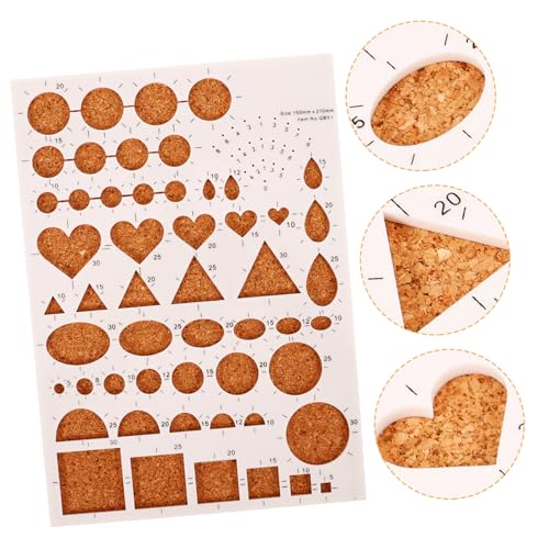 DOITOOL Paper Quilling Board aus Abs und Kork Stabiles DIY Quilling Template mit Verschiedenen Schlitzen Präzises Bastelwerkzeug für Scrapbooking und Papierkunst für Kreative Dekorationen von DOITOOL