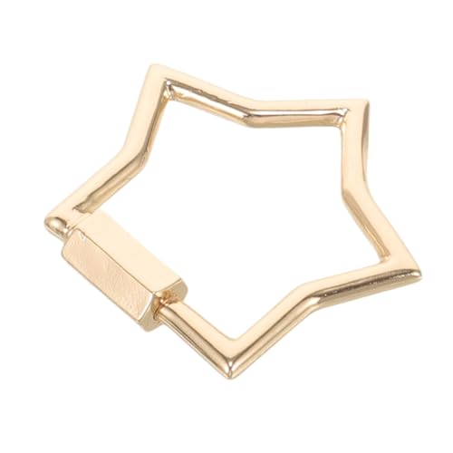 DOITOOL Pentagramm-Anhänger Karabiner Verbinder Form abschließbar sperren Gliederschnalle für Schmuck Schmuckgliederschnalle Anhängerzubehör Schmuck-Gliederschnallen Zinklegierung Golden DOITOOL Pentagramm-Anhänger Karabiner Verbinder Form abschließbar sperren Gliederschnalle für Schmuck Schmuckgliederschnalle Anhängerzubehör Schmuck-Gliederschnallen Zinklegierung Golden von DOITOOL