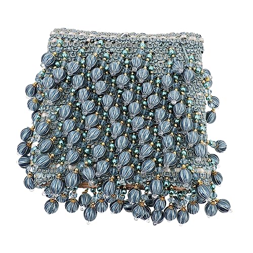 DOITOOL Perlen Fransen Handwerk dekoration weihnachten weinachtsdeko edges Zubehör für Sofavorhänge Perlenbesatz-Anhänger Fransenbesatz für Gardinen dekorativer Vorhangstoff Plastik Blue DOITOOL Perlen Fransen Handwerk dekoration weihnachten weinachtsdeko edges Zubehör für Sofavorhänge Perlenbesatz-Anhänger Fransenbesatz für Gardinen dekorativer Vorhangstoff Plastik Blue von DOITOOL