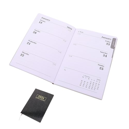 DOITOOL Planer PU Cover mit Monats Wochen und Monatskalender Englisches Terminbuch für Fitness Tägliche Planung und Kleine Kalender Kompakter Organizer für Beruf Studium und DOITOOL Planer PU Cover mit Monats Wochen und Monatskalender Englisches Terminbuch für Fitness Tägliche Planung und Kleine Kalender Kompakter Organizer für Beruf Studium und von DOITOOL