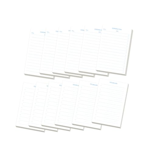DOITOOL Planung Notizblöcke Wörter Notizblätter Kleine Spiral Notizbücher Vielseitige Memo Pads für Einkaufsliste und Vokabeltraining für Büroangestellte von DOITOOL