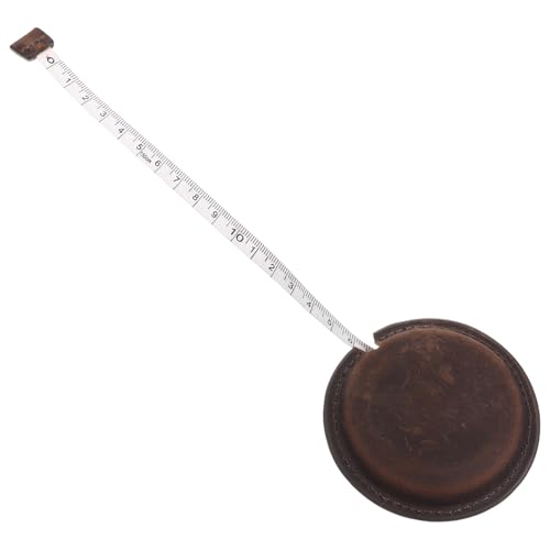 DOITOOL Professionelles Maßband Hochwertigem Rindsleder Flexibles und Tragbares Maßwerkzeug für Präzise Messungen von Körperumfang und Stoffen Vintage Braun von DOITOOL