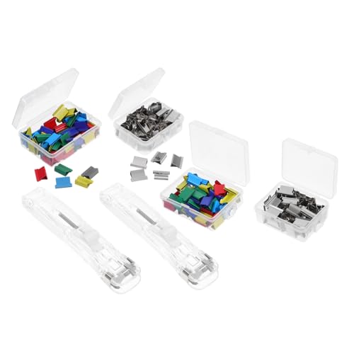 DOITOOL Push Clip mit Teiligem Nachfüllset Transparenter Dispenser Dekorative Kunststoff Dokumentenklammern Praktische Büroklammern für Aktenbindung Vielseitig Einsetzbar DOITOOL Push Clip mit Teiligem Nachfüllset Transparenter Dispenser Dekorative Kunststoff Dokumentenklammern Praktische Büroklammern für Aktenbindung Vielseitig Einsetzbar von DOITOOL