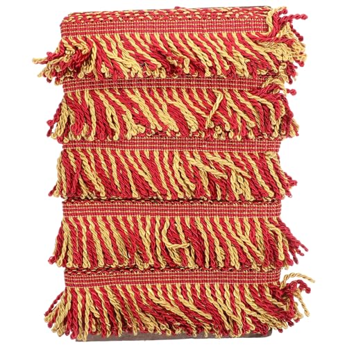 DOITOOL Quastendekorationen Randverkleidung Vorhang Quaste Stoffbesatz silberner Fransenbesatz trimmen Randvorhang Fransen zum Basteln Fransenbesatz selber machen Polyester DOITOOL Quastendekorationen Randverkleidung Vorhang Quaste Stoffbesatz silberner Fransenbesatz trimmen Randvorhang Fransen zum Basteln Fransenbesatz selber machen Polyester von DOITOOL