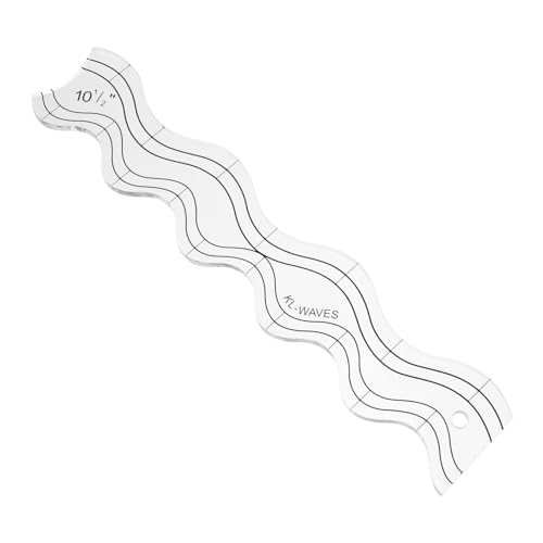 DOITOOL Quiltlineal Quiltvorlagen zum Zuschneiden Nähvorlagen zum Quilten Maßband nähen Lineal nähen Heften Nähschablonen mit Quilt-Lineal Nähen von Messwerkzeugen Nählineal Acryl von DOITOOL