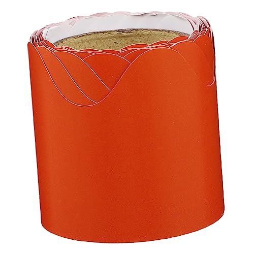 DOITOOL Randdekorpapier große Korkplatten für Wände Große Pinnwand für die Wand bürodeko büro dekoration schreibtisch bürotisch Whiteboard-Verkleidung Tafelrandbesatz Papierstau Orange von DOITOOL