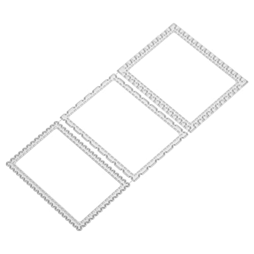DOITOOL Rechteckige Rahmen Stanzform Diy Metall Schneide für Scrapbooking Kartenherstellung und Prägung Robuste Carbonstahl Schablone für Bastelarbeiten von DOITOOL