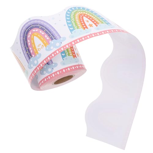 DOITOOL Regenbogen -dekorationspapier Grenzbulletin Boho-klassenzimmer-grenze Blumen-pinnwand-grenze Plakatränder Schultafelgrenzen Im Klassenzimmer Pinnwand-grenzen Beschichtetes Papier DOITOOL Regenbogen -dekorationspapier Grenzbulletin Boho-klassenzimmer-grenze Blumen-pinnwand-grenze Plakatränder Schultafelgrenzen Im Klassenzimmer Pinnwand-grenzen Beschichtetes Papier von DOITOOL