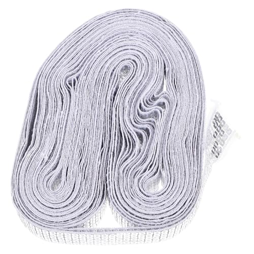 DOITOOL Reihige Paillettenborte Silber Vielseitiger DIY Schmuckbesatz für Kleidung Kostüme Hochzeitsdekoration Handgemachte Verzierungen Zubehör von DOITOOL