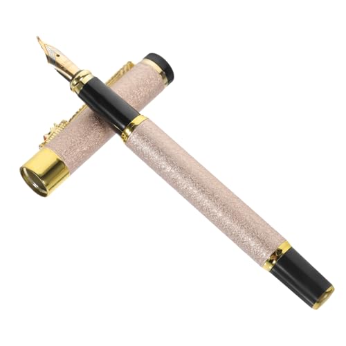 DOITOOL Reisestift Schreibschrift Ausgefallener Feiner Füllfederhalter Metallische Kalligraphie Blauer Füllfederhalter Schreib Klick Füllfederhalter Nachfüllbarer Füllfederhalter von DOITOOL