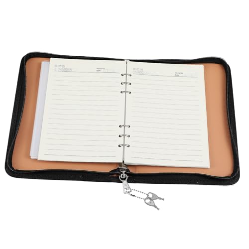 DOITOOL Reißverschluss Ringbuch Organizer Multifunktional Budgetplaner mit Flexibler Innenaufteilung Lose Fotokartenhüllen Leichter Geldbeutel für Büro und Schule von DOITOOL