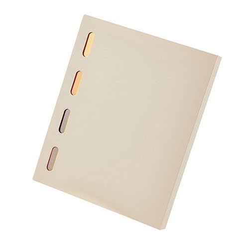 DOITOOL Retro Lose Leaf Book schnellhefter dekorativer Notizbuchordner tragbarer Zeitschriftenordner Notizbuch Binder Ordner für Studenten abnehmbare Notizblockhülle Beige von DOITOOL