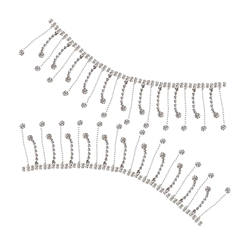 DOITOOL Rhinestone Fransen Gürtel Dekorative Strass Kette mit Quasten für Jeans Shirts Vielseitig Einsetzbar Einfach Zuzuschneiden Funkelt bei Bewegung für Diy Kleidung und Accessoires von DOITOOL