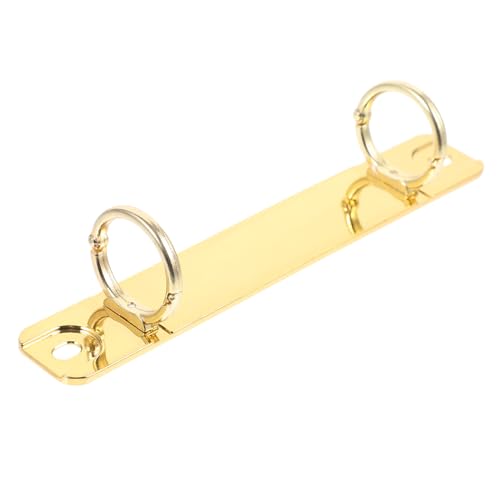 DOITOOL Ring zum Binden von Loseblattbüchern Kamm Loch Zeitschrift Wirbelsäule dünn ordner mappen Aktivitätsbuch Binder Stabiler Binder ordnee Fixieren von Bindemitteln Metallbinder Golden von DOITOOL