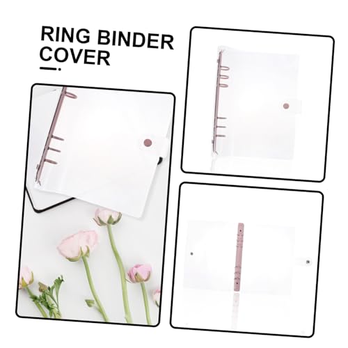 DOITOOL Ringbuch mit Farbigen Binderringen Transparenter Hülle Weiches Softcover Lose Ordner für Schule Büro und Notizen von DOITOOL