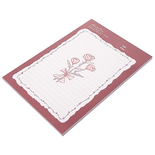 DOITOOL Rosenmuster Notizbuch Leichtes Vintage Handgezeichnetes Blumen Design Notizbuch für Büro Schule Kreatives Scrapbook für Studenten Agenda Journal Planer von DOITOOL