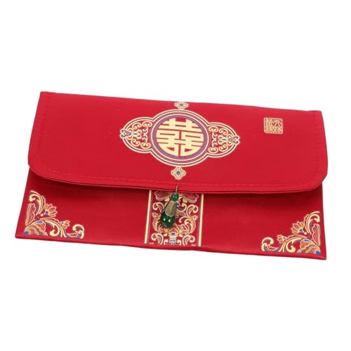 DOITOOL Roter Umschlag für Hochzeiten Chinesischer Stil Glücksmuster Geldgeschenk für Brautpaar Langlebig und Elegant Hochzeitsfeiern und Kulturelle von DOITOOL