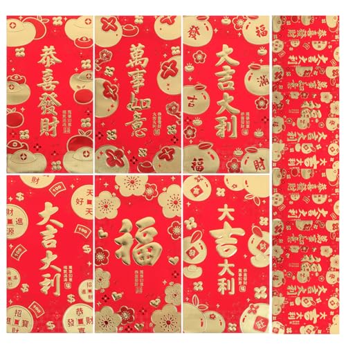 DOITOOL Roter Umschlag mit Cartoon-Schlange Frühling Gelegenheit gefaltet Paket rote Geldumschläge rote Taschenumschläge roter Umschlag des neuen Jahres Neujahrsumschlag Papier DOITOOL Roter Umschlag mit Cartoon-Schlange Frühling Gelegenheit gefaltet Paket rote Geldumschläge rote Taschenumschläge roter Umschlag des neuen Jahres Neujahrsumschlag Papier von DOITOOL