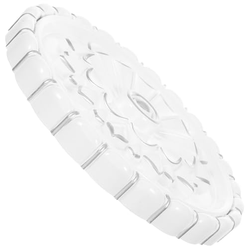 DOITOOL Runder Wandornament Dekoratives Wandskulpturen mit Blumenapplikationen für Wohnzimmer Schlafzimmer und Langlebige Wandverzierung Elegantem Design von DOITOOL