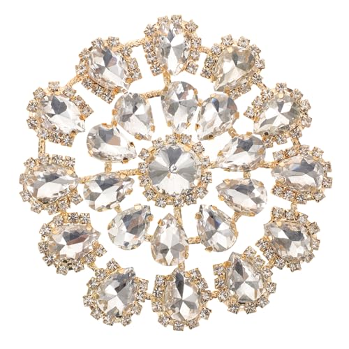DOITOOL Rundflache Strassapplikation mit Metallbasis Blumen-rhinestone-embellishment Robustes Legierungs-design Vielseitig für Brautkleider Taschen Schuhe zum Aufnähen Diy-verzierung DOITOOL Rundflache Strassapplikation mit Metallbasis Blumen-rhinestone-embellishment Robustes Legierungs-design Vielseitig für Brautkleider Taschen Schuhe zum Aufnähen Diy-verzierung von DOITOOL