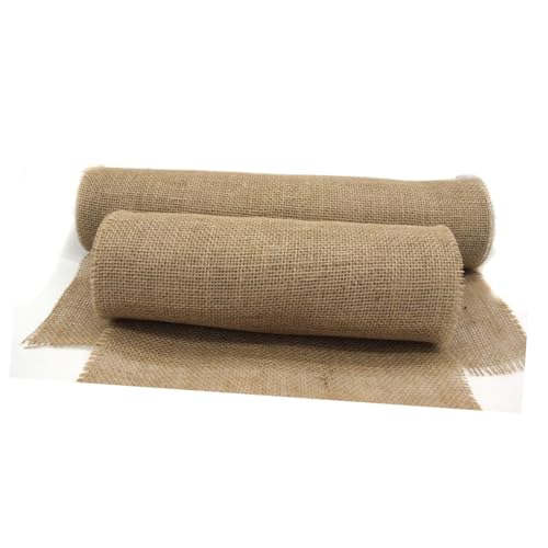 DOITOOL Rustikales Juteband Grobe Juterolle für DIY Hochzeit Deko Umweltfreundliches Weiches Bastelband für Garten Geschenkverpackung und Handarbeit von DOITOOL