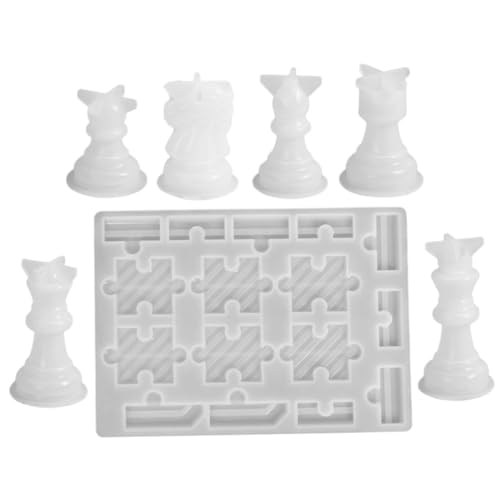DOITOOL Schach Silikonform Teilig DIY Resin Gießform für Schachfiguren König Dame Turm für Kreative Freizeitgestaltung und für Jugendliche von DOITOOL