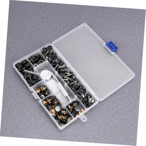 DOITOOL Schraub Druckknopf Set Teilig mit Werkzeug und Aufbewahrungsbox Robuste Metallknöpfe zum Befestigen von Planen Booten Zelten Möbeln für Innen und Außenbereich von DOITOOL