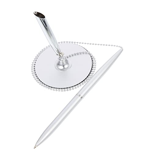 DOITOOL Schreibtisch Kugelschreiber mit Ketten Design Eleganter Signierstift für Büro und Hotel Stabiler Stift für Geschäftliche Anwendungen Silberfarben Ergonomischer Griff DOITOOL Schreibtisch Kugelschreiber mit Ketten Design Eleganter Signierstift für Büro und Hotel Stabiler Stift für Geschäftliche Anwendungen Silberfarben Ergonomischer Griff von DOITOOL