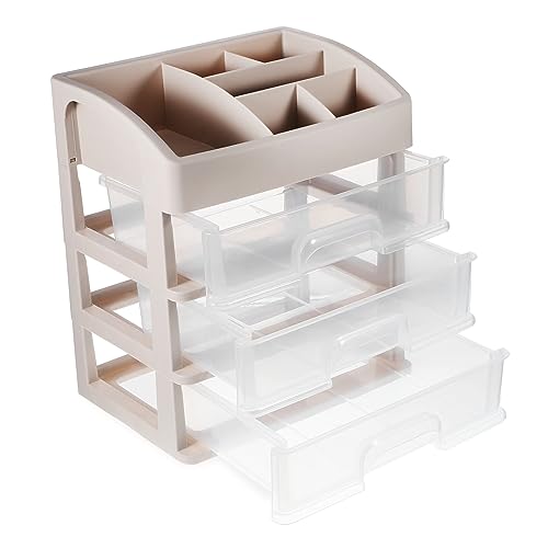 DOITOOL Schreibtisch Organizer mit Drei Schichten Transparente Aufbewahrungsbox für Bürobedarf Vielseitiger Desktop Stauraum für Kleine Gegenstände und Schmuck Platzsparend und DOITOOL Schreibtisch Organizer mit Drei Schichten Transparente Aufbewahrungsbox für Bürobedarf Vielseitiger Desktop Stauraum für Kleine Gegenstände und Schmuck Platzsparend und von DOITOOL