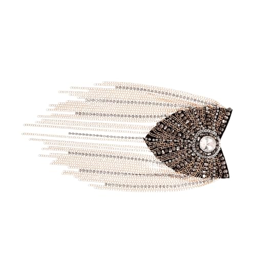DOITOOL Schulterklappen mit Quaste Kostüm Schulter Dekorationen Kette Schulterklappen-Abzeichen epauletten schulterschmuck schicke Quasten-Schulterklappen Vintage Quastenschultern Metall DOITOOL Schulterklappen mit Quaste Kostüm Schulter Dekorationen Kette Schulterklappen-Abzeichen epauletten schulterschmuck schicke Quasten-Schulterklappen Vintage Quastenschultern Metall von DOITOOL