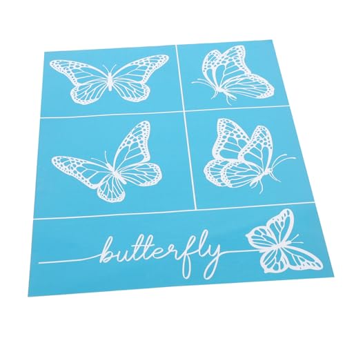 DOITOOL Selbstklebende Waschbare DIY Mesh Siebdruck Schablone mit Schmetterlingsmuster Wiederverwendbare Transfervorlage für Wand Möbel und Bastelprojekte Kindgerechte Malvorlage DOITOOL Selbstklebende Waschbare DIY Mesh Siebdruck Schablone mit Schmetterlingsmuster Wiederverwendbare Transfervorlage für Wand Möbel und Bastelprojekte Kindgerechte Malvorlage von DOITOOL