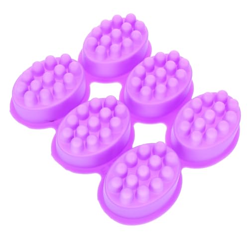 DOITOOL Silikon Seifenform Oval DIY Massage Seifenform für Handgemachte Silikonform Einfach zu Reinigen und Seifenherstellung von DOITOOL