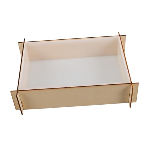 DOITOOL Silikonform Buchstütze Tiefes DIY Harz Gießform Mit Holzrahmen Wiederverwendbar Flexibel Für Blumen Haltbarmachung Und Basteln von DOITOOL