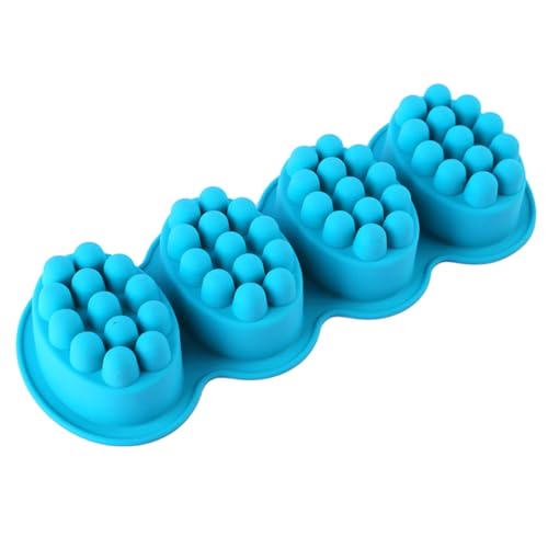 DOITOOL Silikonform Formen Seifenmacher Kuchenform Massagestab Handwerk Backen Seifenform Massageform Geformt 4-fach Werkzeug Kuchen -backform Massagebürstenform von DOITOOL