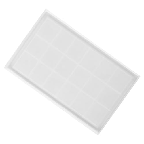 DOITOOL Silikonform Rechteckiger Untersetzer Flexible Epoxidharz Gießform DIY Cup Mat Form für Individuelle Tischdekoration Handliche Silikonform mit Glatter Oberfläche von DOITOOL
