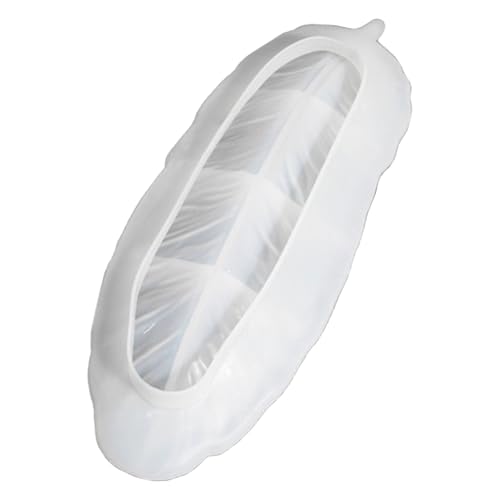 DOITOOL Silikonform für Epoxidharz-Blatttablett - Federform Tablettform für Diy - Ornamentharzform Bastelgips Silikon Gipsform von DOITOOL
