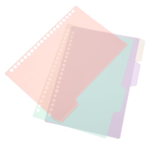 DOITOOL Spiral Notizbuch mit Index Ordner und Nachfüllbares Notizbuch mit Farbtrennung für Schule und Büro Einfach zu Entnehmen für Notizen und Organisation von DOITOOL