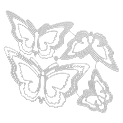 DOITOOL Stanzform Sammelalbum Schmetterling Herstellung Den Schnitt Machen Hochzeit Scrapbooking Schneiden Schneidwerkzeug Handwerkliches Werkzeug Silver Kohlenstoffstahl von DOITOOL