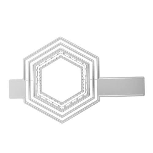 DOITOOL Stanzformen Aus Metall Für Die Kartenherstellung Stanzteile Für Scrapbooking Kartenherstellung Stirbt Handwerk Stirbt Gestanztes Waben-mittelstück Silber Kohlenstoffstahl von DOITOOL