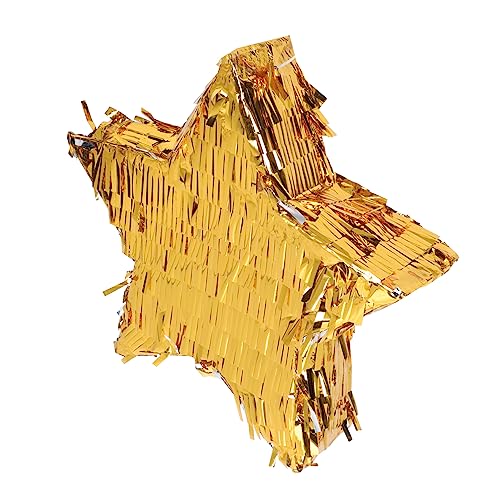 DOITOOL Sternspielzeug aus Aluminiumfolie für Kinderpartys Stern-Pinata Geburtstagsfeier Piñata Pinata aus Aluminiumfolie mit Süßigkeiten gefülltes Babyparty-Piñata Papier Golden von DOITOOL