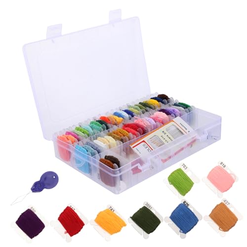 DOITOOL Stickerei Set Farben mit Stickzubehör in Kunststoffbox Perfektes Anfänger Kit für Kreuzstich Projekte für Diy und Kreative Bastelarbeiten DOITOOL Stickerei Set Farben mit Stickzubehör in Kunststoffbox Perfektes Anfänger Kit für Kreuzstich Projekte für Diy und Kreative Bastelarbeiten von DOITOOL